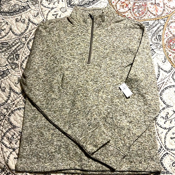 Men’s Old Navy Fleece Pull Over. Cream and brown heathered. Size large BNWT - Picture 1 of 3